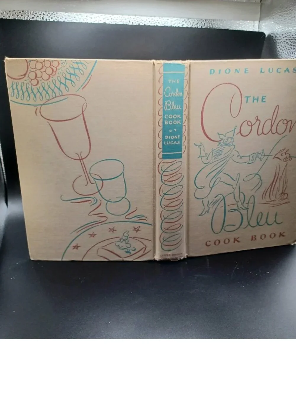 1947 The Cordon Bleu Cook Book by Dione Lucas, HC, WWII Era Vintage Cookbook VG